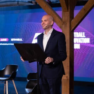 World Football Summit's CEO Jan Alessi during the 2023 Football Innovation Forum.