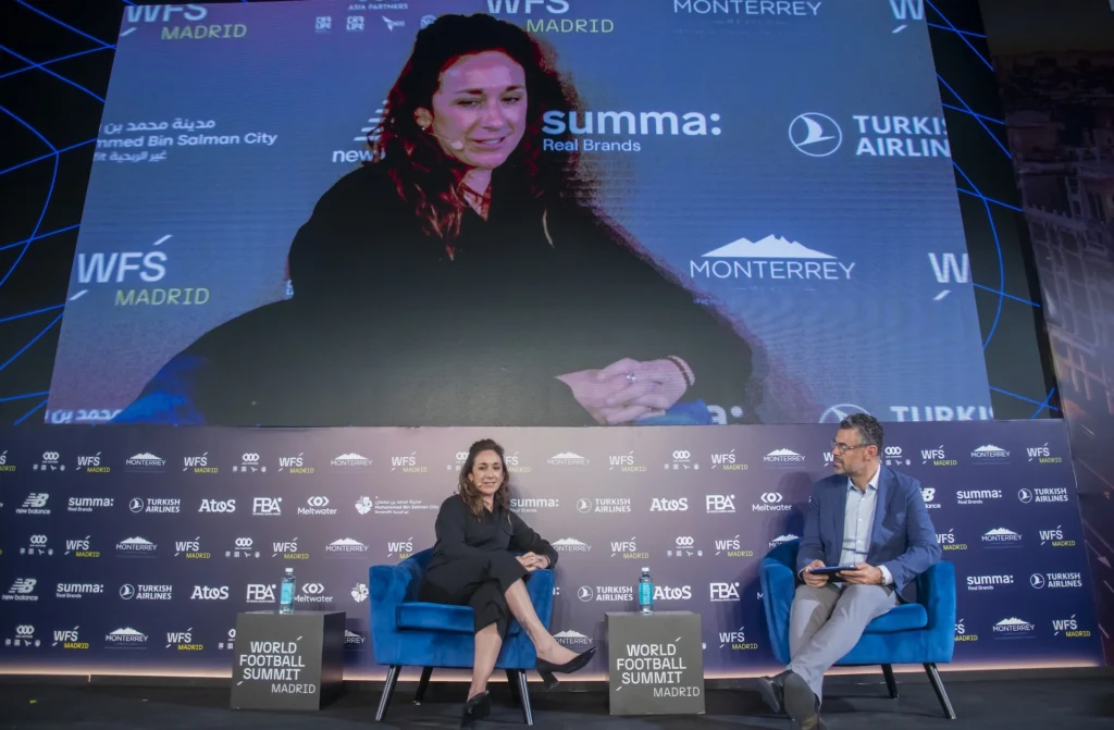 Nadine Kessler, during her fireside chat at WFS Madrid.