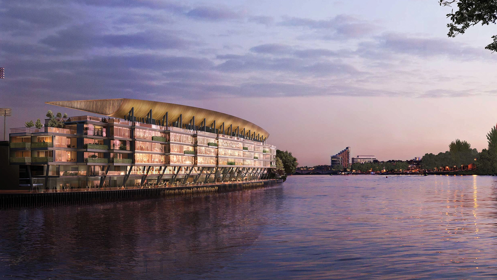 Craven Cottage riverside exterior